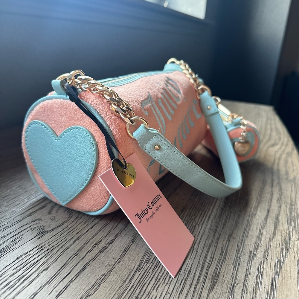 Juicy Couture Orange Terry Barrel Mini Bag Exclusive Y2K - Picture 2 of 6